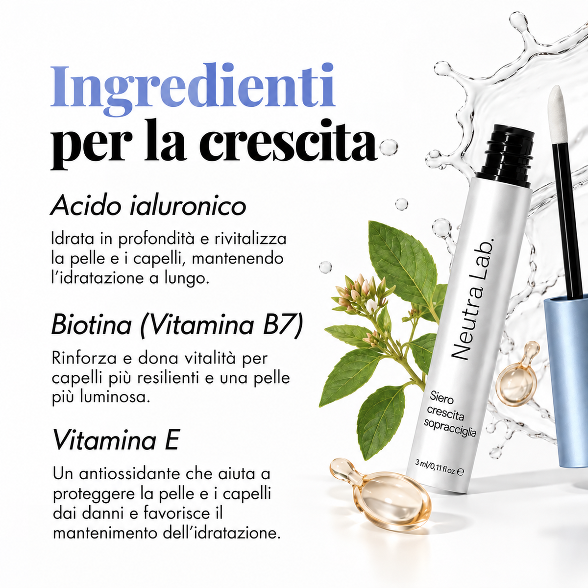 Siero crescita sopracciglia
