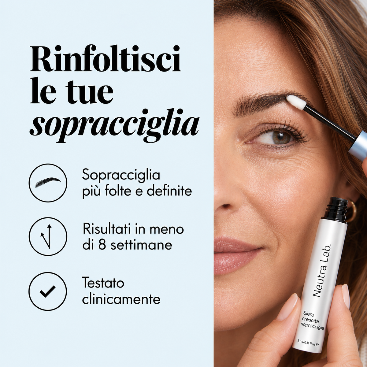 Siero crescita sopracciglia